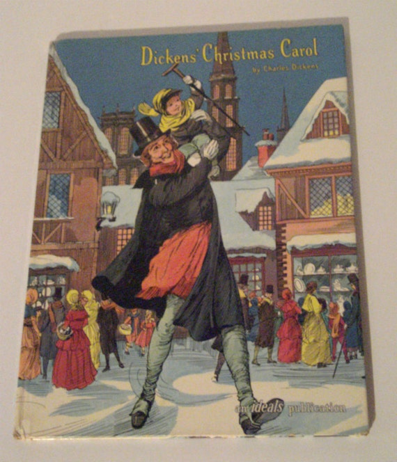 Vintage Dickens Christmas Carol Book Hardcover by carriesattic