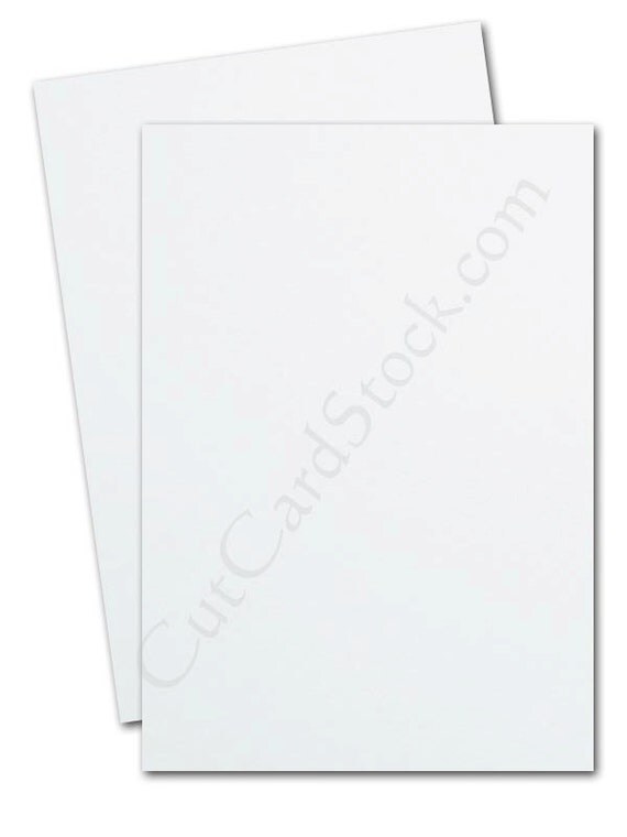 Basis WHITE 110lb Card Stock 8.5x11 - 25 sheets
