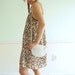 White Leather Basketweave Mini Purse - Skinny Shoulder Bag - Vintage 80s
