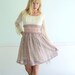 Festival Floral Mini Dress Vintage 60s 70s Printed Sheer Sleeve Boho Dress S M