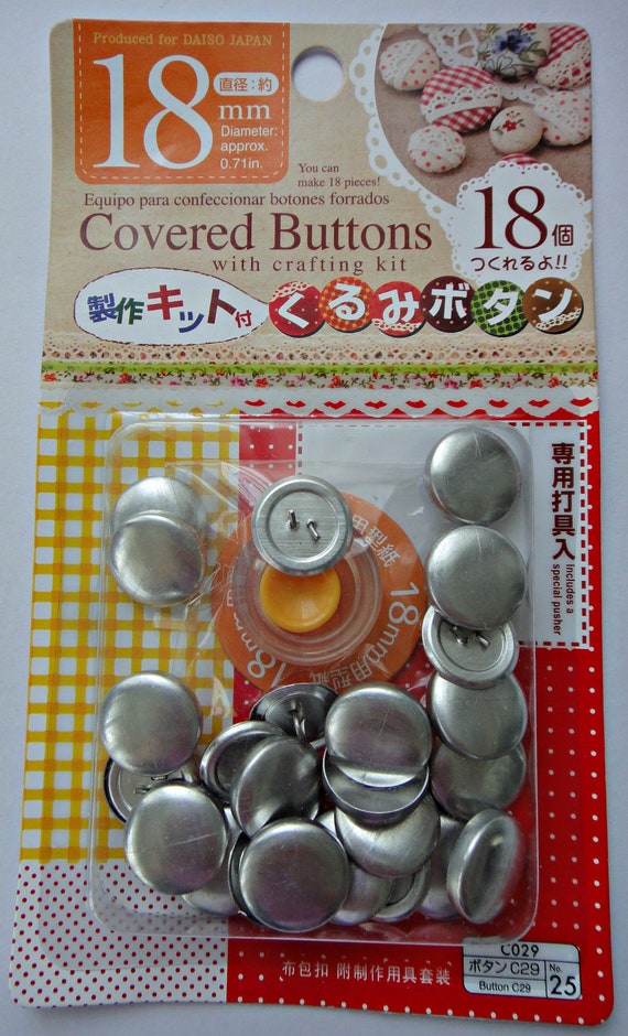 Button Covering Kit / Cover Button Kit / Set To Make Fabric