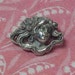 Vintage Art Nouveau Girl Brooch Unmarked Sterling