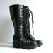 Vintage tall goth boots // lace up combat boots // size 6