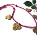 Triple Spiral Dance - Necklace / Red Coral Bamboo