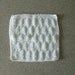 Hand Knit White Dishcloth (Washcloth)