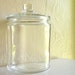 Large Clear Glass General Store Jar with Top Lid
