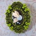 Hey, listen. Blue fairy cameo brooch. Polymer clay. Legend of Zelda inspired. Video game, geek jewelry.