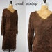SALE! / 60s Chocolate Lace Suit S M / 60s Womens Lace Suit