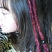 2 SE Long Dreads 20" - 21" Burgundy Color Natural Accent Dread Extensions Hand Crocheted Knotty Synthetic Kanekalon w/ Bead Ready to Ship