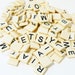 Plastic Scrabble Tiles Game Pieces Letters Alphabet Jewelry Supply PeachyChicBoutique on Etsy