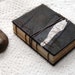 Reminiscence - Dark Brown Leather & Lace Journal with Tea Stained Pages