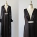 vintage Peignoir Set / vintage Robe and Nightgown / Bond Girl
