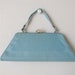 1960s Handbag / Blue Handbag / 60s mod Purse / Winsome
