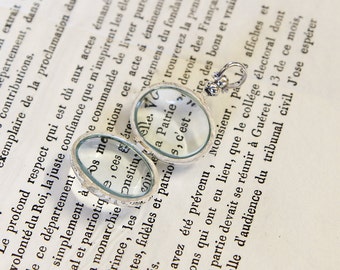 Sterling Silver Glass Locket Double Sided