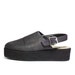 VTG 90's Inky Nubuck and Raffia Platform Sandals 7