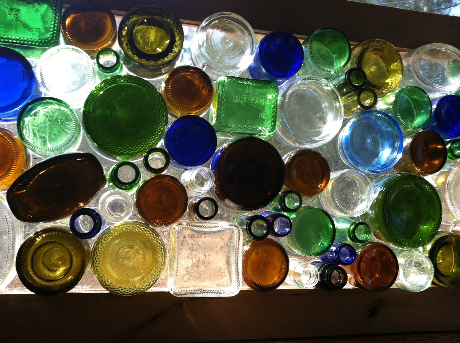 UpCycled Glass bottle window panel