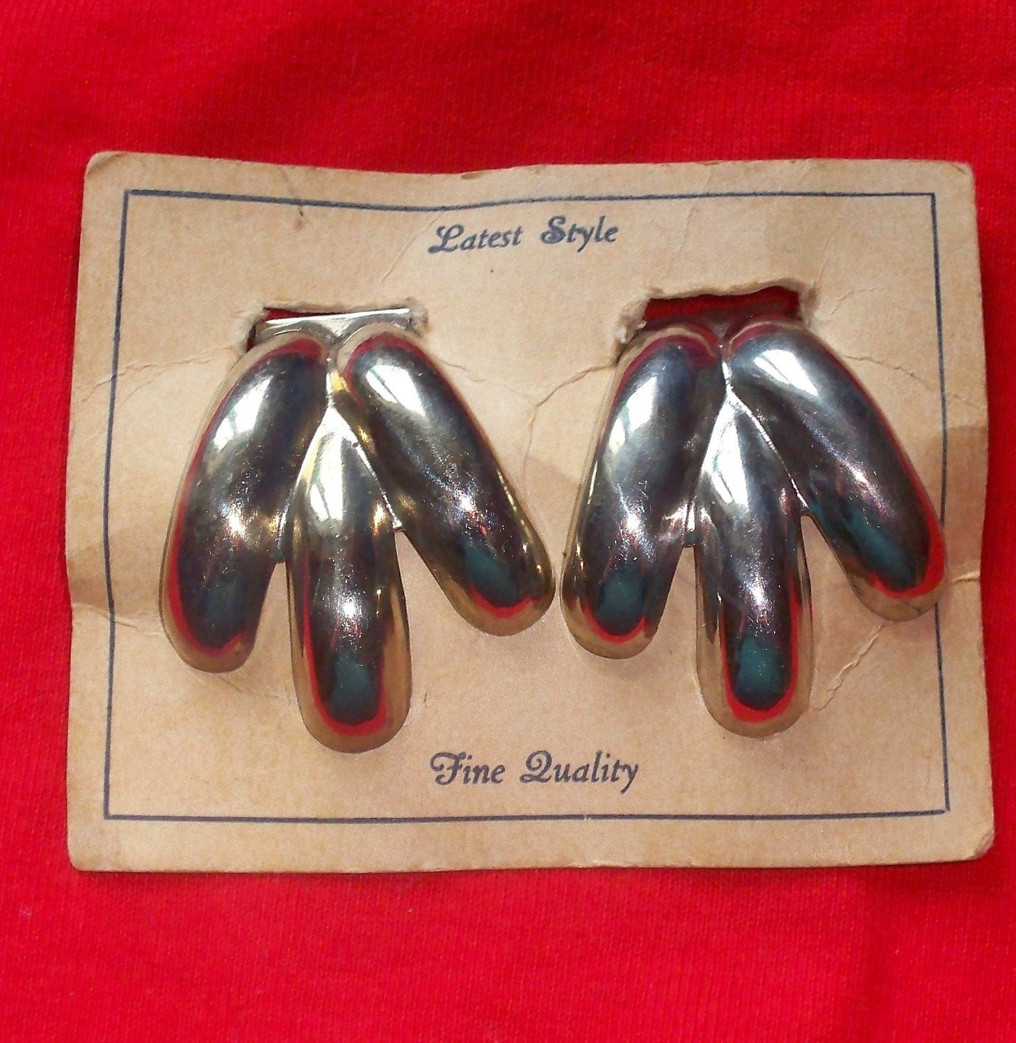 Vintage Shoe Clips Silvertone by VintageVarietyFinds on Etsy