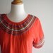 Darling red top wtih CUTE embroidery Small / Medium