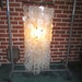 Reserved for Jane...Vintage Mid Century Modern Exceptional Capiz Shell 36 Inch Shower Ceiling Light Fixture