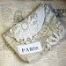 Handmade Bag Envelope Clutch Vintage Fabric and Crochet