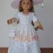 Beautiful Summer Tea dress Created for American Girl doll Felicity or Elizabeth No. 482