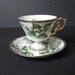 Vintage Sterling China Footed Tea Cup & Saucer May Lily of The Valley