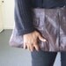 rustic brown large leather clutch bag, recycled pouch, large leather clutch, large leather pouch, large recycled pouch, man bag
