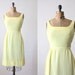 60s dress - yellow wiggle dress