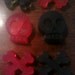 8 Soaps Skulls and Crossbones DIY Red Black