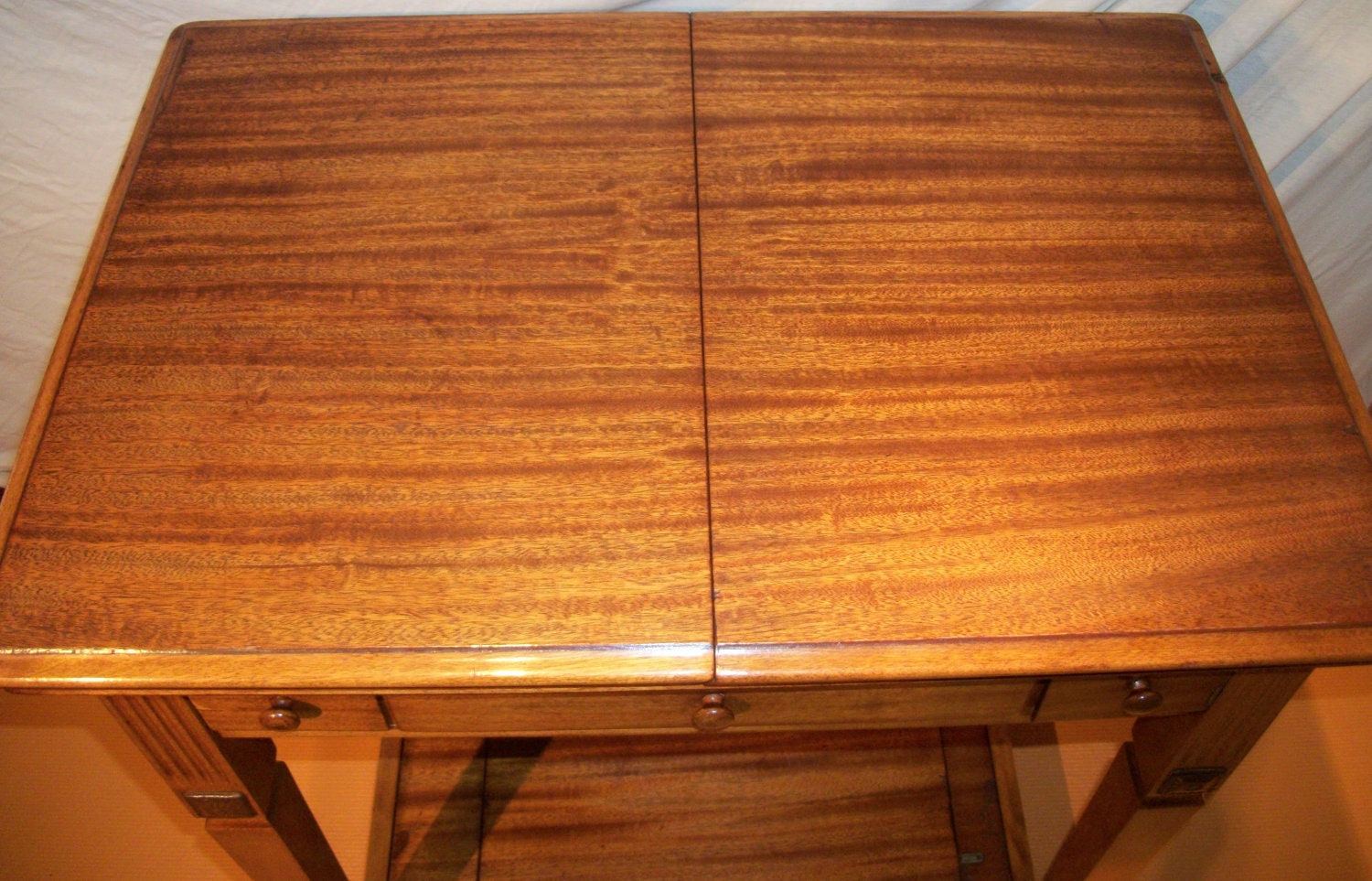 Singer sewing machine deluxe library table