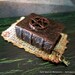 Witches Pentagram Spell Book dollhouse miniature in one inch scale ooak