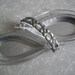 Vintage Hammered Aluminum Glass Condiment Serving Dish