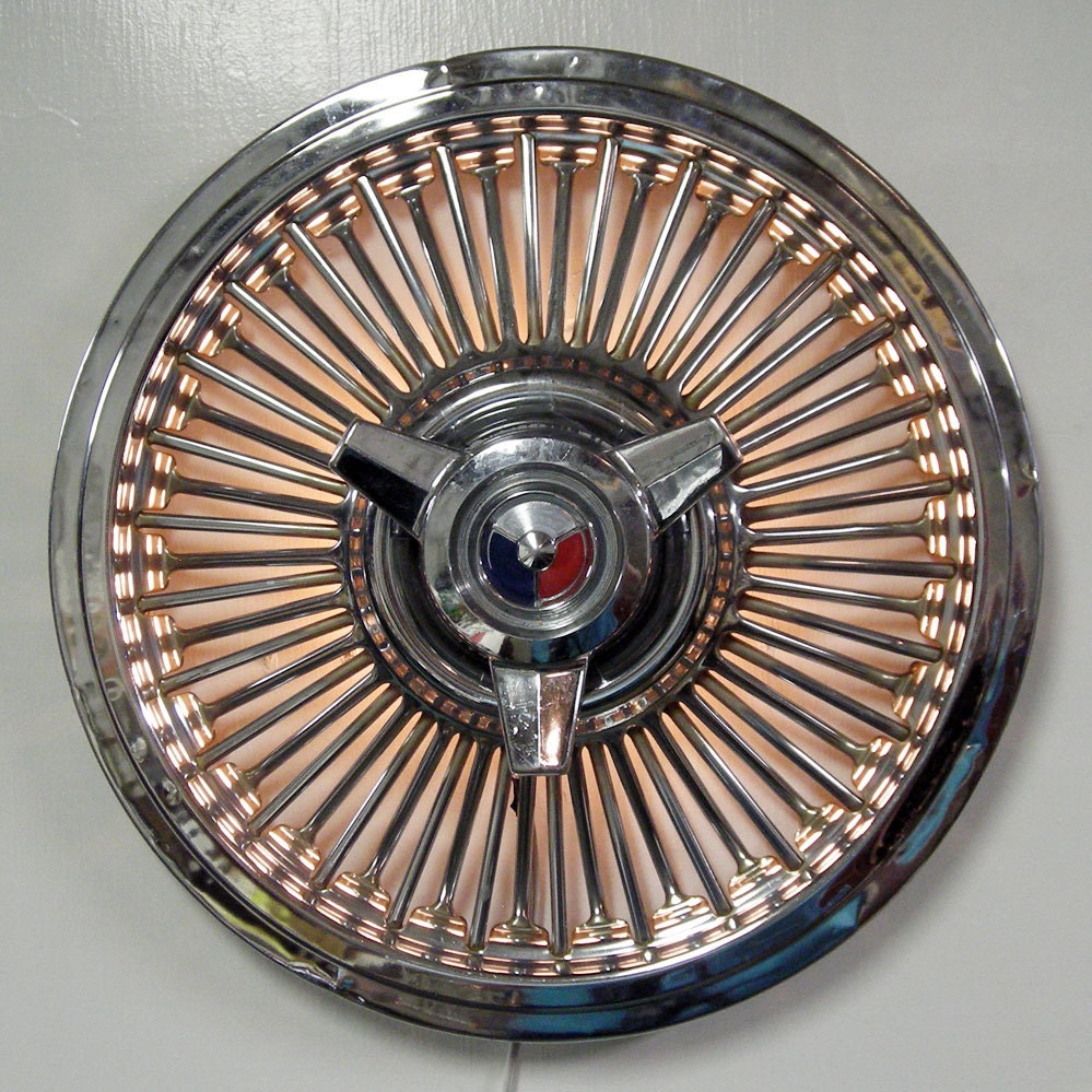 Ford Hubcap Lamp 1963 1965 Galaxie Mustang Spinner Hub Cap