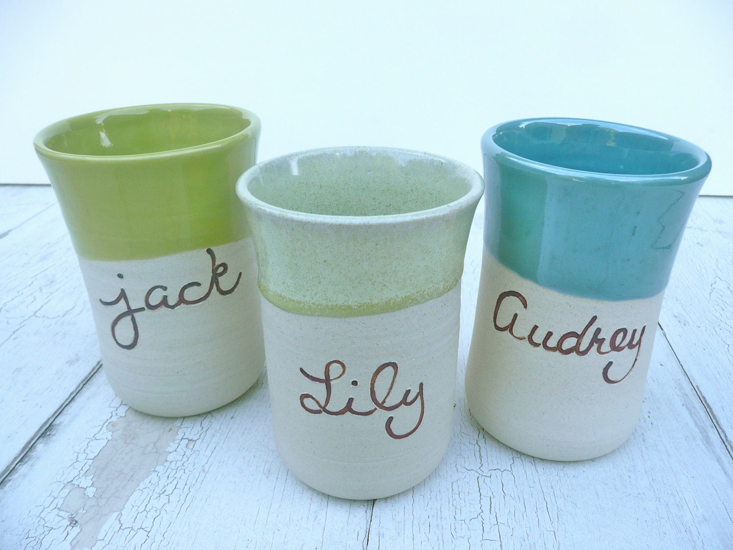 Personalized Children's Cup Kids Pottery Dishware for