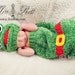 Santa Frog Hat and Sleeping Bag Set - READY to Ship