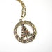 Retro 1960s Christmas Tree Pendant Necklace