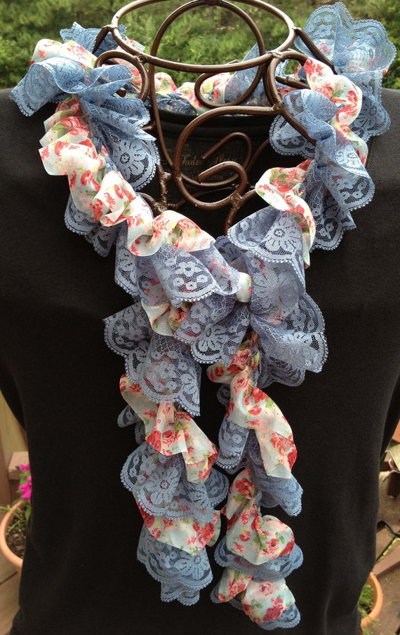 Lace and Fabric Scarves Pattern