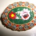 VINTAGE COSTUME JEWELRY / Micro mosaic brooch 1