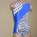 Gymnastic Dance Leotard Royal/Zebra print/Polka Print Size 2T - C7