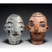 Salt and Pepper Shakers - Pair of Heads - Herb Shakers