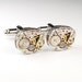Steampunk Cufflinks Vintage Hamilton Watch Movement Mens Gear Cuff Links by Steampunk Vintage Design