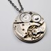 Steampunk Necklace Vintage Waltham Pocket Watch Movement Reversible Steam Punk Necklace - Jewelry by Steampunk Vintage Deisign