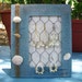 SALE DESTASH Sea Shell Blue Jewelry Display Beach Summer Earring Holder Bedroom Decor Table Top Hanging Storage Organize