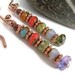 Bellissima - Copper and Picasso Bead Earrings
