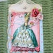 Queen Marie Antoinette Let Them Eat Cake Art Tag Handmade OOAK