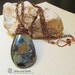 Black Jade Stone Necklace, Wire Wrapped in Antiqued Copper on Copper Chain - Earthy Natural Stone Jewelry - Fall Jewelry - Gemstone Pendant