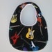 Guitar bib, Reversible bib ON SALE ready to ship