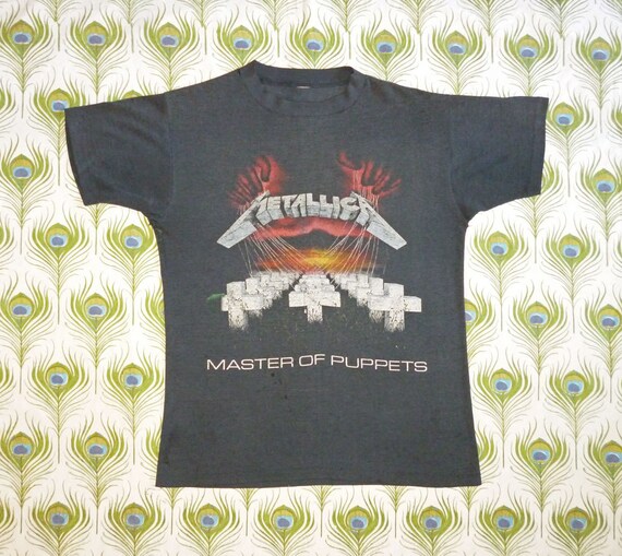 metallica master of puppets vintage t shirt