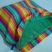 Drawstring Bag in bright stripes
