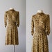 30s dress / 1930s rayon swing dress / Seasons Change dress